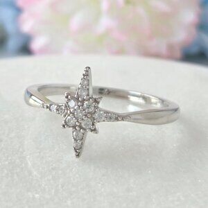 Star Ring - 925 Sterling Silver, Celestial Starburst Collection